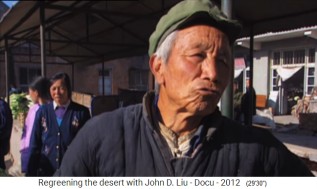 La meseta de Loess en China, un
                    agricultor divertido