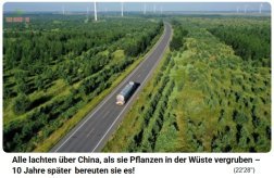 Strasse
                                        durch die Taklamakan-W�ste ist
                                        nun mit Wald gesichert 02