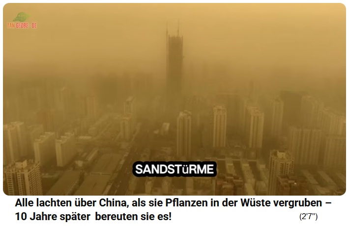 China hatte 2006 17 grosse Sandst�rme