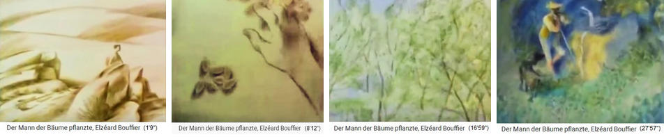 Convertir desierto en bosque
                            02a: Elz�ard Bouffier en los Alpes del Sur
                            (Francia del Sur): Paseo de Jean Giono en
                            los Alpes del Sur desnudos - Clasificaci�n
                            de las bellotas - Bosque nuevo de robles en
                            los Alpes del Sur - pozo de granja con agua
                            corriente con granjero y cabra, Alpes del
                            Sur 1945