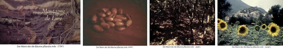 onvertir desierto en bosque 02b:
                            Elz�ard Bouffier en los Alpes del Sur
                            (Francia del Sur): Mapa con los Alpes del
                            Sur, la monta�a Lure (Montagne de Lure) -
                            bellotas - bosque de robles j�venes - campo
                            de girasoles con el pueblo intacto al fondo