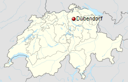 Karte der Schweinz (Schweiz) mit Dbendorf