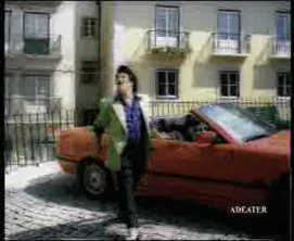 Macho mit Cabriolet