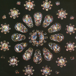 Chartres, Westrosette mit j�ngstem
                              Gericht