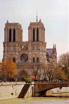 Kathedrale "Notre Dame" in
                              Paris, Westportal