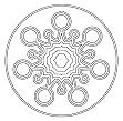 Kornkreis: Stern-Kreis-Mandala oder
                    Kronenmandala - crop circle: star circle mandala or
                    crown mandala