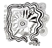 Abor�genes australianos: Serpiente
                            doblada del arco iris y menstruaci�n