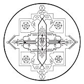 M�ndala persa con ornamentos