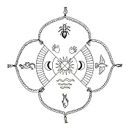 Mandala der Primärnationen (Ureinwohner):
                          4 Elemente und Sonne und Mond