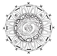 M�ndala de energ�a: M�ndala de agua con
                            peces