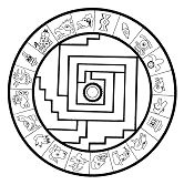 Ind�genas de Aztecas: M�ndala como
                            rodela de sol