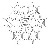 M�ndala de cristal de hielo hexagonal