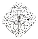 M�ndala de flores, esquema