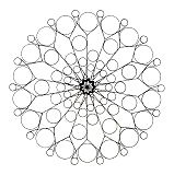 M�ndala en roseta como las vidrieras de
                            las catedrales