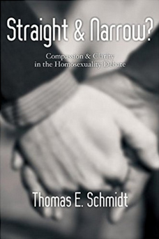 Buch: Thomas Schmidt: "Straight
                        Narrow?: Compassion & Clarity in the
                        Homosexuality Debate (1995) - ISBN
                        0-8308-1858-8" (Deutsch:
                        "MitleidundKlarheit in der
                        Homosexualitts-Debatte" (1995),