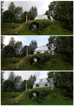 Das drehbare Haus
                            in Veche Hamry, Tschechien