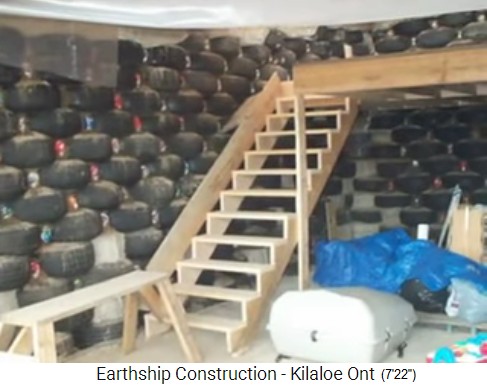 Killaloe, Bau
                                    25: Innentreppe f�r das Hochbett