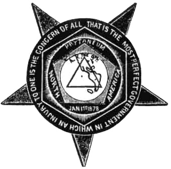 El sello de los
                                    "Caballeros de Trabajo"
                                    ("Knights of Labour")