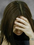 Depression: Der Kopf wird nur noch
              nach unten gehalten und �berlegt, wie viel Leben