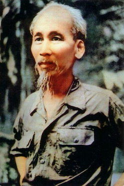 Ho Chi Minh, presidente de Vietnam del
                  Norte, retrato