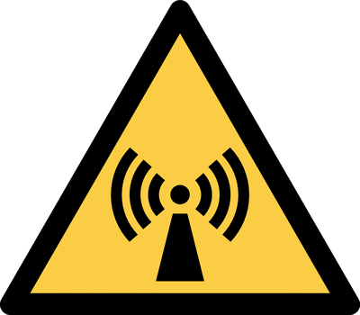 Warnzeichen Strahlung Elektrosmog
