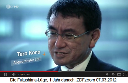 Taro Kono, japanischer
                Abgeordneter der LDP, Portrait