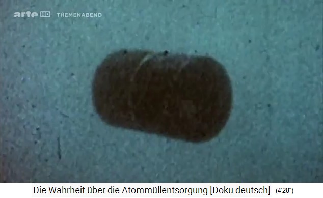 Ein Atommüllfass fällt im Meer auf
                  den Meeresboden