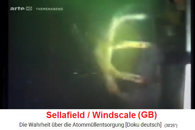 Sellafield (GB): Das Rohrende des Abflussrohrs
                  für radioaktives Wasser am Meeresboden