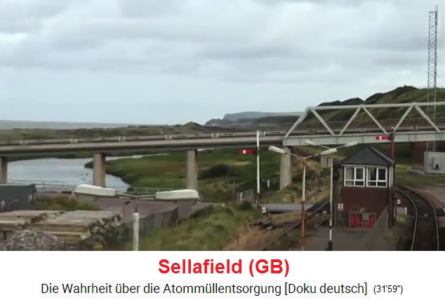 Das
                  radioaktive Abwasserrohr der
                  Atommüllwiederaufbereitungsanlage von Sellafield vor
                  dem Eintauchen auf den Meeresgrund 01