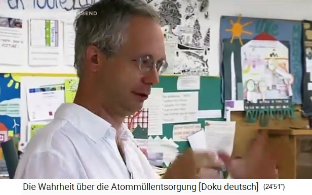 La Hague: Aktivist David Boilley
                  in einer Schulklasse 01