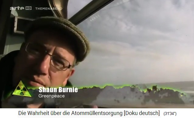 Greenpeace-Aktivist Shaun Burnie, GB, erz�hlt,
                  wie die K�stenbewohner bei Sellafield getestet wurden:
                  Sogar die Z�hne enthalten Plutonium