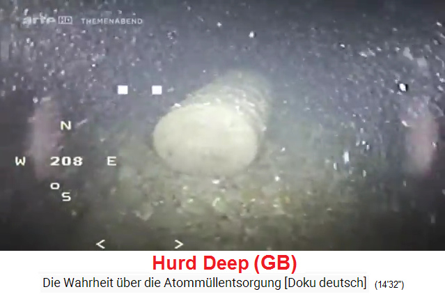 GB: Atomm�llversenkungsstelle
                  "Hurd Deep", da liegt ein intaktes
                  Atomm�llfass, Seitenansicht