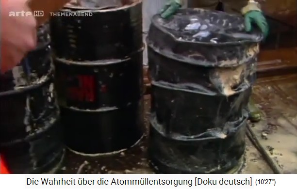 Mitte der 1980er Jahre: Gehobene
                  Atomm�llf�sser vom Meeresgrund