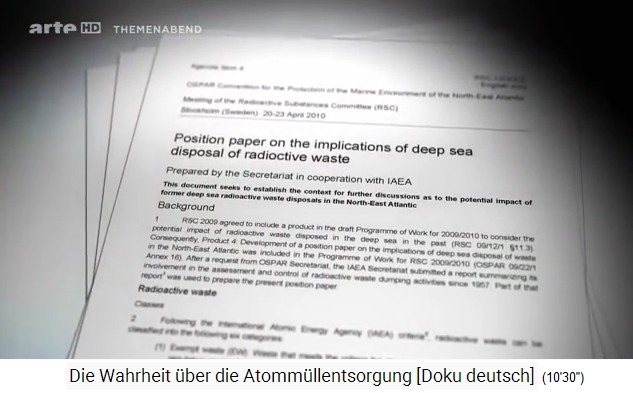 GB: Positionspapier zur
                  Atomm�llverklappung von 2010: "Positionspapier
                  �ber die Auswirkungen von in der Tiefsee gelagerten
                  radioaktiven Abfalls" [27] (orig. Englisch:
                  "Position paper on the implications of deep sea
                  disposal of radioactive waste" )
