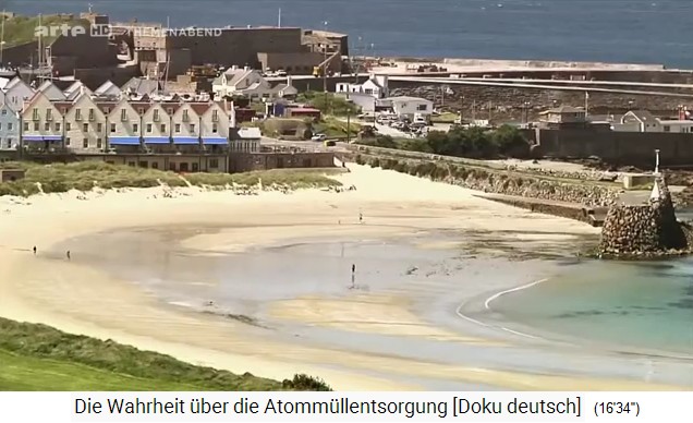 Insel
                  Alderney, ein Strand