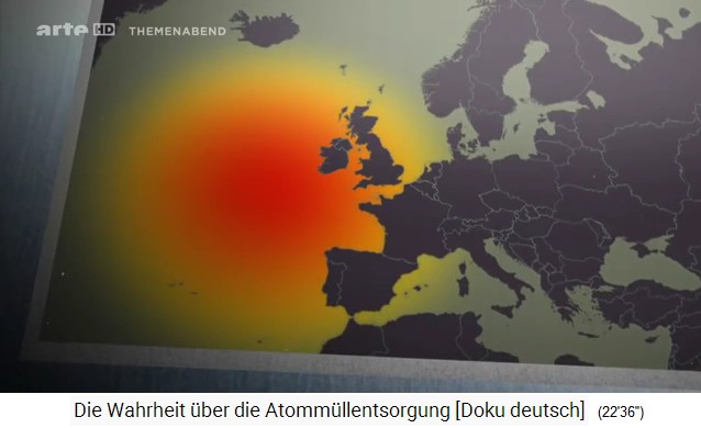 Karte: Der gesamte Atlantik um GB ist radioaktiv
                  verseucht. Betroffen sind die K�sten von GB, Irland,
                  Frankreich, Belgien, Holland, Deutschland,
                  Skandinavien, Spanien, Portugal, Marokko und Island