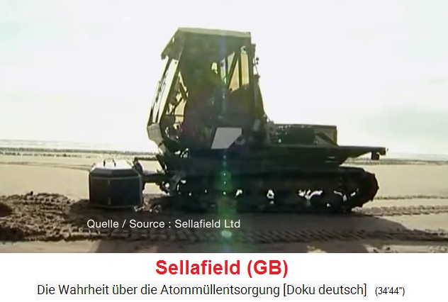 Sellafield (GB): Am Strand
                  arbeitet t�glich ein Plutoniumbagger