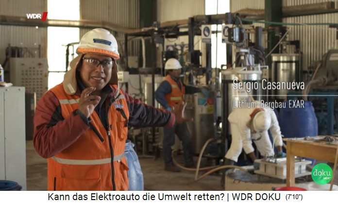 La provincia de
                          Jujuy, Sergio Casanueva de la empresa minera
                          "Exar" presenta la extracci�n de
                          litio