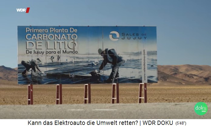 Provinz Jujuy in Argentinien,
Reklametafel mit Propaganda für den
Lithium-Abbau Provinz Jujuy in
Argentinien, Reklametafel mit
Propaganda für den Lithium-Abbau