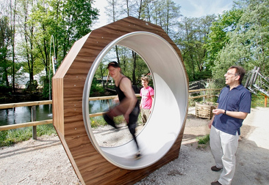 Hamster wheel 03 on
                            sports ground of Woehrder Wiese in
                            Nuremberg