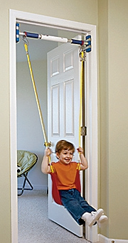 Swing in a house
                          installed in a doorframe, KidsDreamGym,
                          criminal "USA"