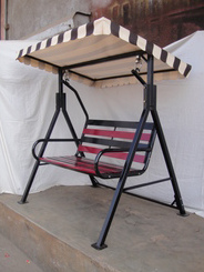 Hollywood swing 01 in a
                            traditional design with roof