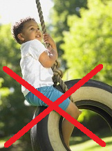 Columpio de neumtico
                              vertical negativo 02, posicin no
                              confortable saliendo con calambres