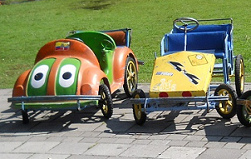 Go-Cart ausleihen, Ejido-Park,
                                Quito, Ecuador, Nahaufnahme