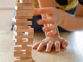 Genga-Turm /
                  Jenga-Turm