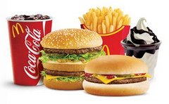 Abfallfood bei Mc-Donalds:
                  Abfallfleisch, Weissbr�tchen, frittierte Pommes und
                  Zuckerlimo mit Zitronens�ure