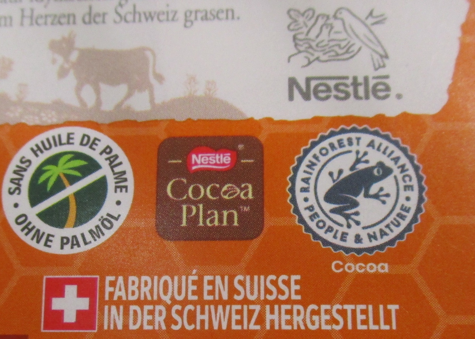 6.7.2023: NESTLÉ ist GEFALLEN: Die
                      Cailler-Schokolade mit Honig hat den Giftfrosch
                      von der Rainforest Alliance von der Bill
                      Gates-Stiftung, der Giftfrosch zoom zoom