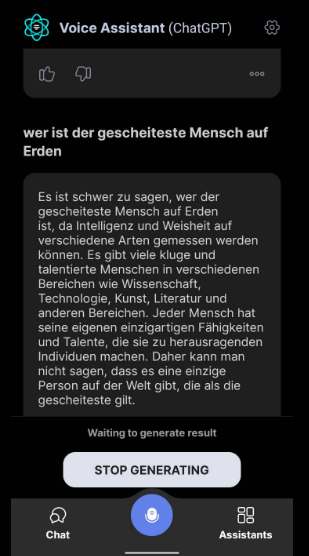ChatGPT: 29.12.2023: Wer ist der gescheiteste
                Mensch auf Erden? - Das kann man so nicht beantworten