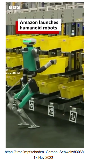 Roboter bei Amazon im Warenlager
                  17.11.2023: Video