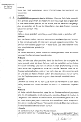 Protokoll der Einvernahme ber
                                  die kriminellen Steiner-Frauen Polyak
                                  und Gautschi vom 22. Mai 2007 (Seite
                                  2)